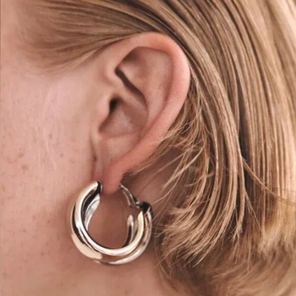 Zara Jewelry - ZARA Gold and Silver Hoop Earrings